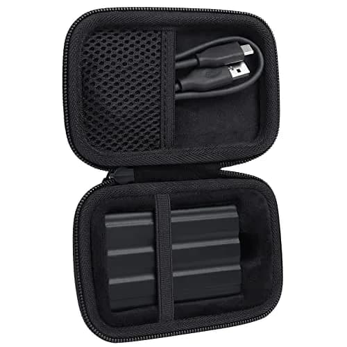 co2CREA Hard Case for Samsung T7 Shield T9 Portable SSD Black | Shockproof Dustproof Water-Resistant thumbnail 4