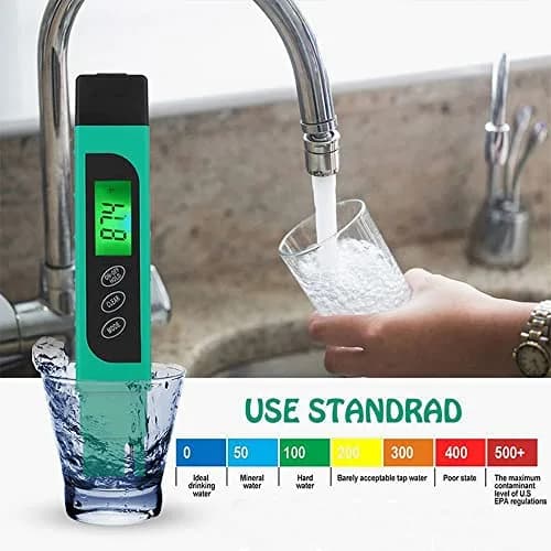 Lxuemlu TDS Meter Digital Water Tester Green | Measures Purity in ppm & Temperature thumbnail 4