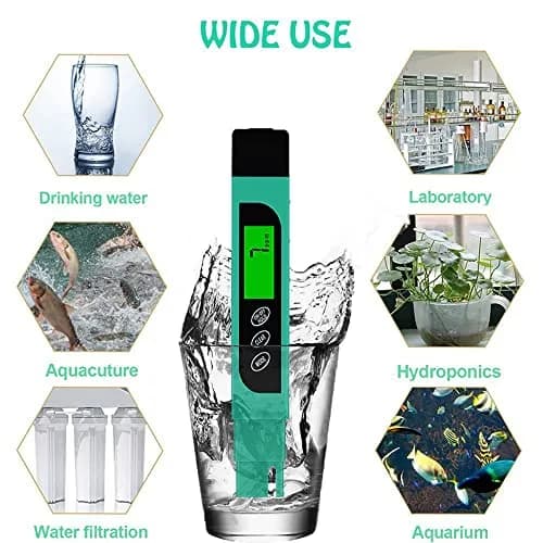 Lxuemlu TDS Meter Digital Water Tester Green | Measures Purity in ppm & Temperature thumbnail 5