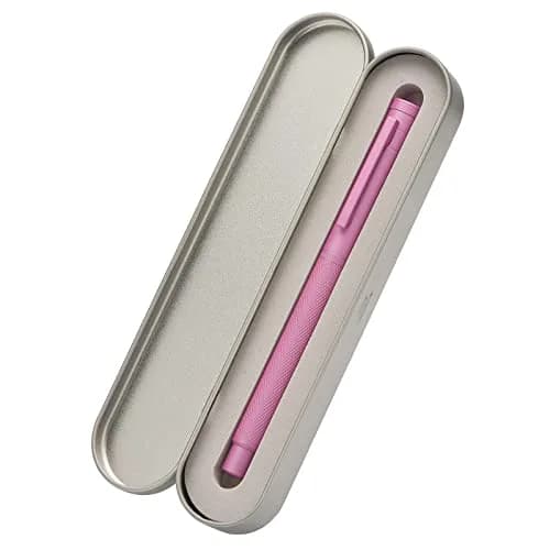 Asvine Hongdian 1851 Pink Forest Fountain Pen Medium Nib 0.8mm (0.031in) | Classic Design with Converter and Metal Pen Case thumbnail 6