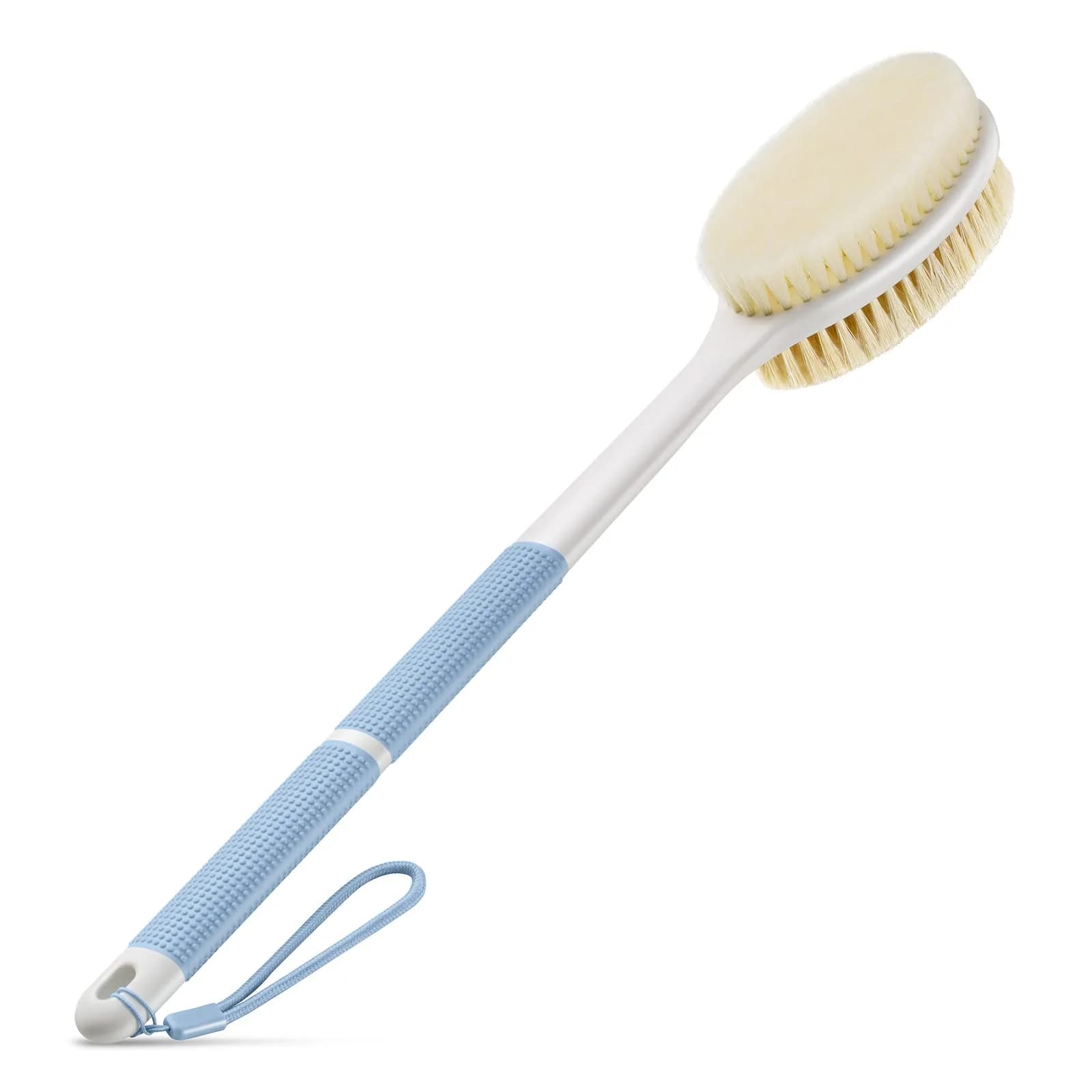 Backski Blue Back Scrubber Long Handle with Stiff & Soft Bristles | 44.5 cm (17.1 Inch) - main product image