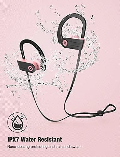 Otium U18 Wireless Earbuds Bluetooth 5.3 In-Ear Headphones with Mic, IPX7 Waterproof, 16 Hours Playtime, Rose thumbnail 4