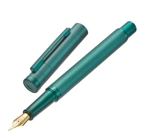 Asvine Hongdian 1851 Green Forest Fountain Pen Medium Nib 13.8cm (5.4in) | Smooth Ink Flow Writing Instrument thumbnail 2