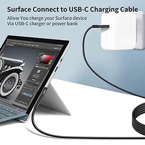 FASTELECTRIC USB-C to Surface Pro Fast Charging Adapter Cable 1m (3.3ft) | Requires 15V/3A PD Charger thumbnail 7