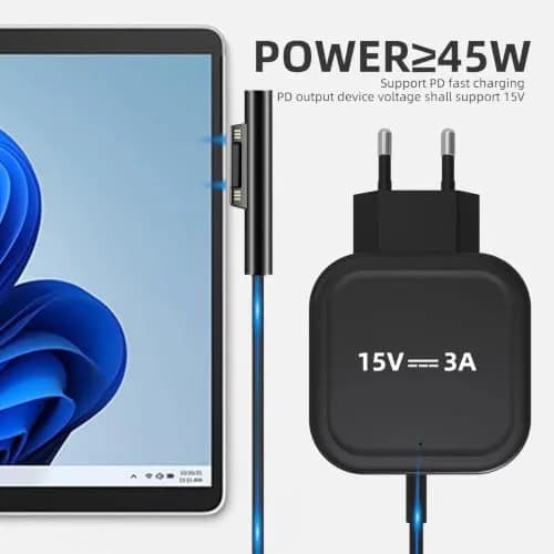 FASTELECTRIC USB-C to Surface Pro Fast Charging Adapter Cable 1m (3.3ft) | Requires 15V/3A PD Charger thumbnail 3