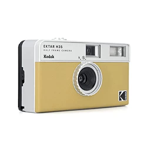 KODAK EKTAR H35 Half Frame Film Camera, 35mm, Reusable, Focus-Free, Lightweight, Sand | Double Images Per Roll thumbnail 2