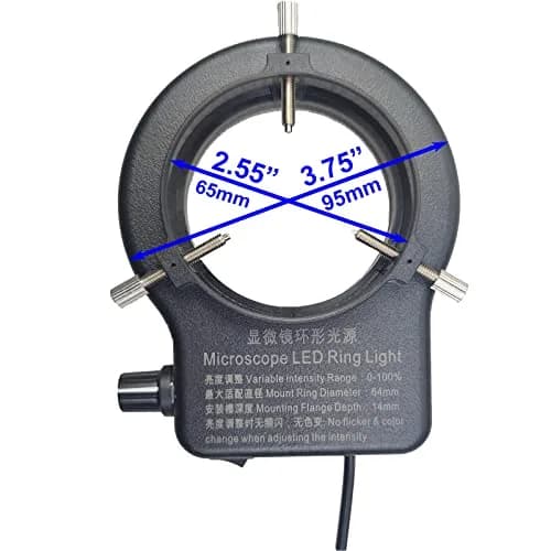 Gringoo USB LED Ring Light Illuminator for Microscopes 65mm Inner Diameter | Adjustable Brightness & Color Temperature thumbnail 5