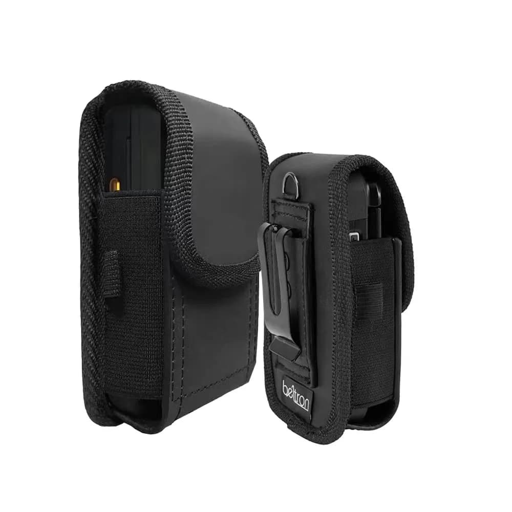 BELTRON Vertical Leather Case for CAT S22 Flip Phone/Sonim XP3 Plus, 5.8cm (2.3") x 11.2cm (4.4") | Heavy Duty Belt Loop & Clip - main product image