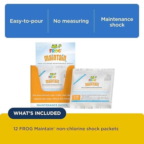 FROG Maintain Non-Chlorine Shock for Hot Tubs 12 Pack | Easy Water Care, Up to 600 Gallons thumbnail 3