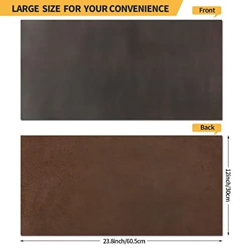 RingSun 12''X24'' Full Grain Leather Sheets for Crafts (2mm) | Genuine Leather for Tooling & Sewing thumbnail 3