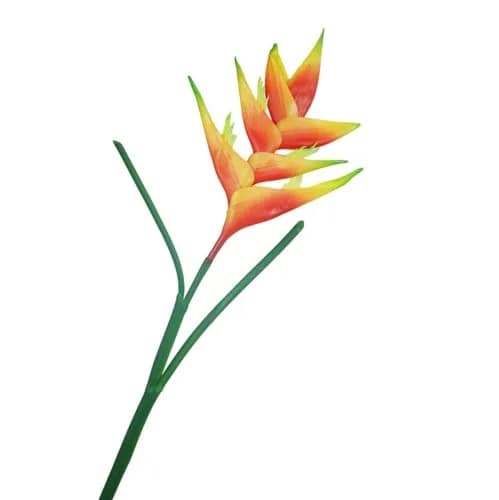Rikyo Artificial Plant 86cm Orange Bird of Paradise Heliconia | No Maintenance, Indoor/Outdoor Decor thumbnail 1