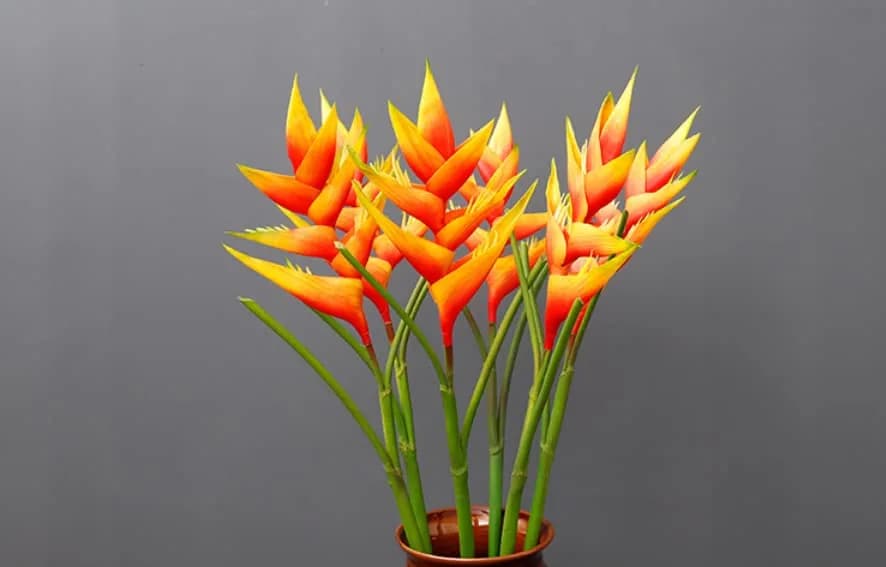 Rikyo Artificial Plant 86cm Orange Bird of Paradise Heliconia | No Maintenance, Indoor/Outdoor Decor thumbnail 6