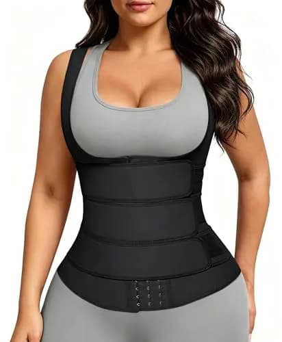FeelinGirl Waist Trainer for Women Latex Cincher Corset Vest | Slimming & Shaping Support thumbnail 1