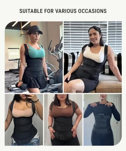 FeelinGirl Waist Trainer for Women Latex Cincher Corset Vest | Slimming & Shaping Support thumbnail 6