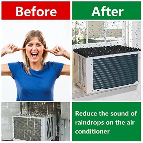 LFUTARI Magnetic Air Conditioner Drip Cushion, 23.6"x16.9" Window AC Rain Cover | Stops Water Dripping Indoors thumbnail 5