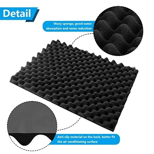LFUTARI Magnetic Air Conditioner Drip Cushion, 23.6"x16.9" Window AC Rain Cover | Stops Water Dripping Indoors thumbnail 3