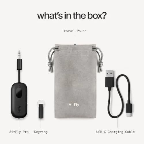 Twelve South AirFly Pro Bluetooth Wireless Audio Transmitter Black | Long-Range, 25+ Hr Battery, Industry-Leading Bluetooth (70-120c) thumbnail 9