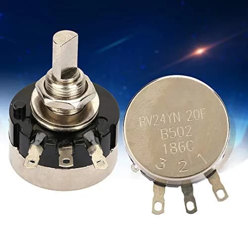 Hilitand Potentiometer RV24YN20F 5K Carbon Film | Single Turn Power Adjustment (120c) thumbnail 4