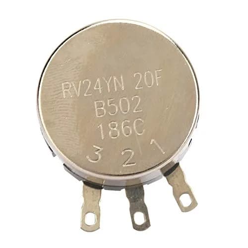 Hilitand Potentiometer RV24YN20F 5K Carbon Film | Single Turn Power Adjustment (120c) thumbnail 7