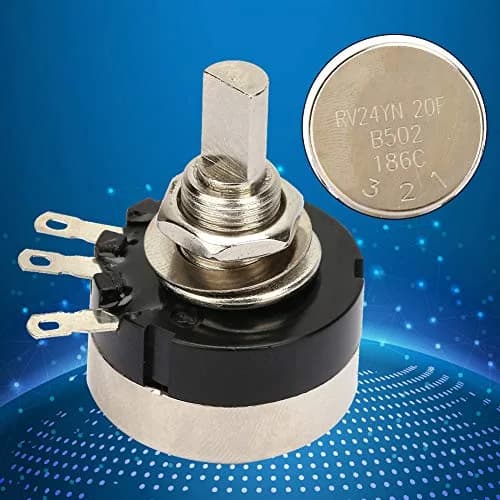 Hilitand Potentiometer RV24YN20F 5K Carbon Film | Single Turn Power Adjustment (120c) thumbnail 3