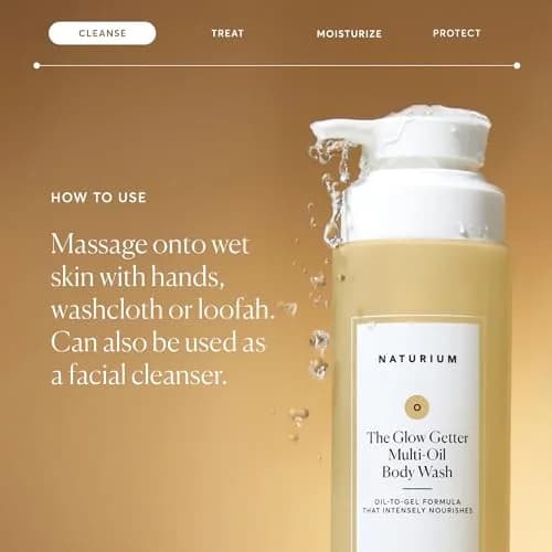 Naturium The Glow Getter Multi-Oil Body Wash 499ml (16.9 Fl Oz) | Hydrates & Nourishes Skin thumbnail 5