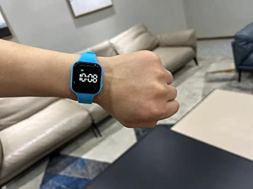 e-vibra Vibrating Alarm Watch for Potty Training, Water Resistant Medical Reminder Wristband with 15 Daily Alarms (Blue) thumbnail 3