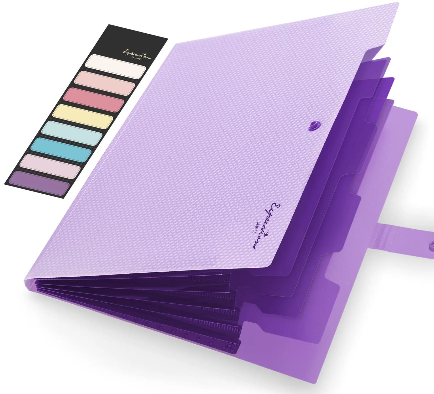 Sooez Expanding File Folder Letter Size Accordion Organizer 13 x 9.5 inches (33 x 24 cm) | 5 Pockets for Documents