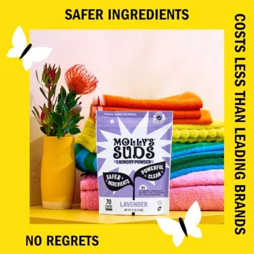 Molly's Suds Original Laundry Detergent Powder Lavender Scent 79 oz (2.24 kg) | Gentle Formula for Sensitive Skin thumbnail 3