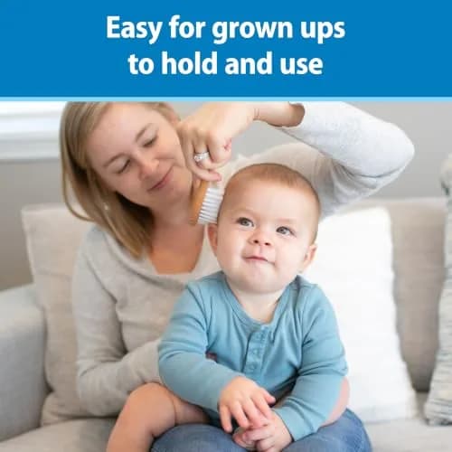 Dr. Brown's Soft and Safe Baby Brush + Comb Set | Natural Wood, Gentle Bristles for All Hair Types thumbnail 6