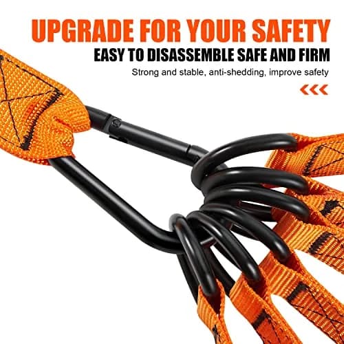 HPYGN Heavy Resistance Bands Set with Handles & Straps | 300LBS Max Tension, 6 Levels (25-75lbs) thumbnail 4