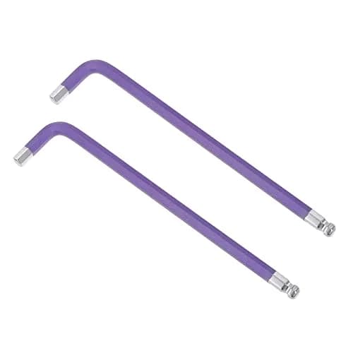 uxcell 8mm Ball End Hex Key Wrench, L Shaped Long Arm S2 Steel Repairing Tool (2 Pcs, 198mm / 7.8-inch) thumbnail 1