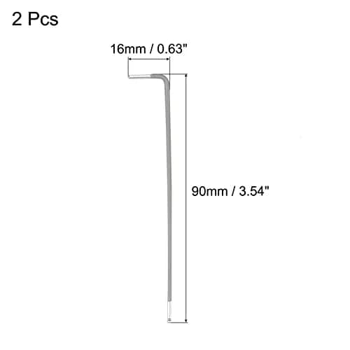uxcell 1.5mm Ball End Hex Key Wrench, L Shaped Long Arm S2 Steel Repairing Tool 2 Pcs | Durable Alloy Steel, Confined Space Access thumbnail 2