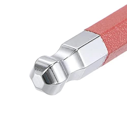 uxcell 6mm Ball End Hex Key Wrench L-Shaped Long Arm S2 Steel Repair Tool 183mm (7.2-inch) | Industrial Grade Durability thumbnail 4