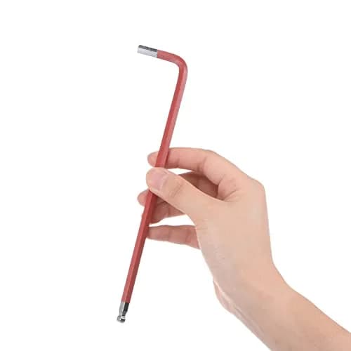 uxcell 6mm Ball End Hex Key Wrench L-Shaped Long Arm S2 Steel Repair Tool 183mm (7.2-inch) | Industrial Grade Durability thumbnail 5