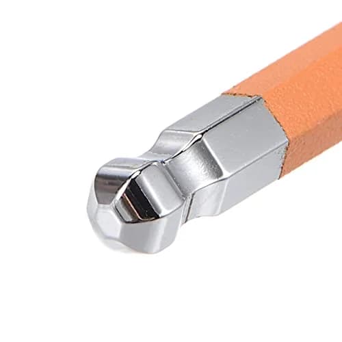 uxcell 5mm Ball End Hex Key Wrench, L Shaped Long Arm S2 Steel Repairing Tool 2 Pcs | Durable Alloy Steel, Confined Space Access thumbnail 4