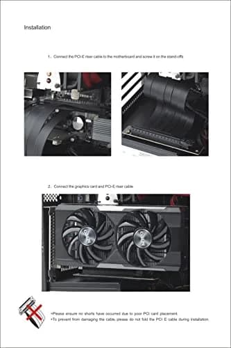 lilila-ree PCIe 3.0 x16 Riser Cable 20cm – 90 Degree Right Angle PCI-E Extension Card for GPU Vertical Mount, High Speed Flexible Graphics Card Extender for PC Gaming Case, Black thumbnail 7