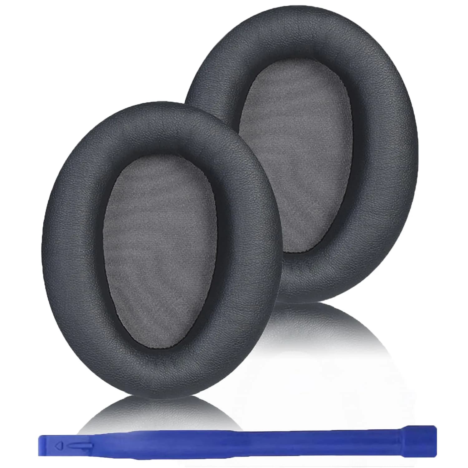 Adhiper Black Replacement Ear Pads for Sony WH-CH720N, WH-CH710N Headphones | Soft Protein Leather & Memory Foam — Titanium Gray