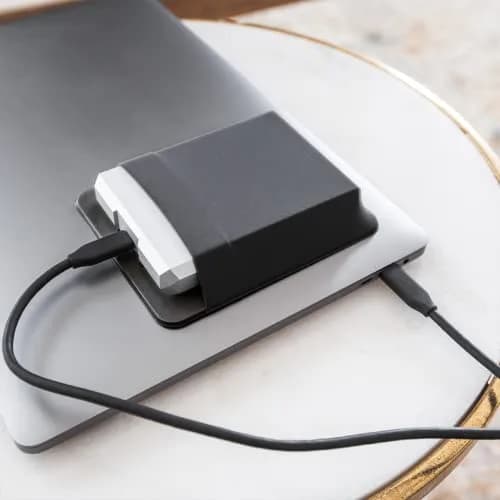 Slipdrive Black Portable Hard Drive Sleeve for Laptops | Stick-on External HDD Case 12.7cm x 10.16cm thumbnail 4