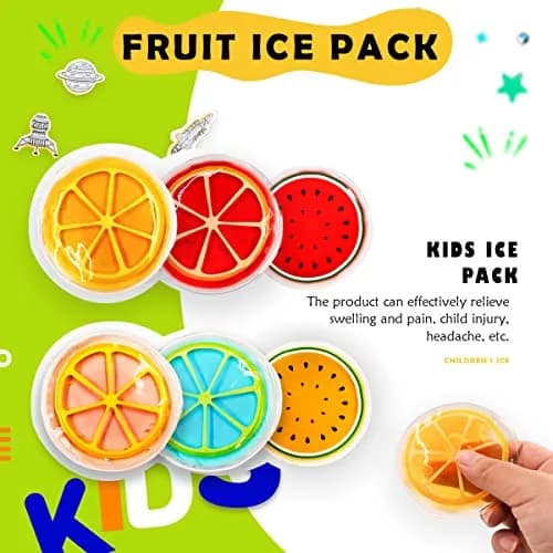 Couleurs Kids Ice Pack Gel Cooling Pad 2-Pack (14.4cm x 16cm x 1.3cm) | Reusable Hot & Cold Therapy for Children thumbnail 2