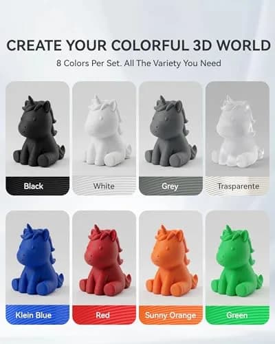 SUNLU 250g PLA Filament Bundle 1.75mm | Multicolor 3D Printer Filament for Small Prints thumbnail 4