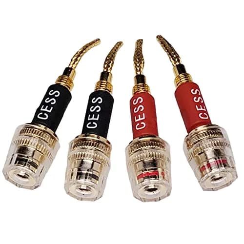 CNCESS Braided Pin Banana Plug to 4mm Female Banana Jack | Secure Speaker Wire Connection thumbnail 6