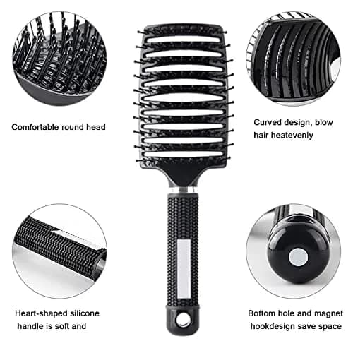 Curved Vented Hair Brush for Fast Blow Drying & Detangling | 24.5cm (9.65 inch) thumbnail 3