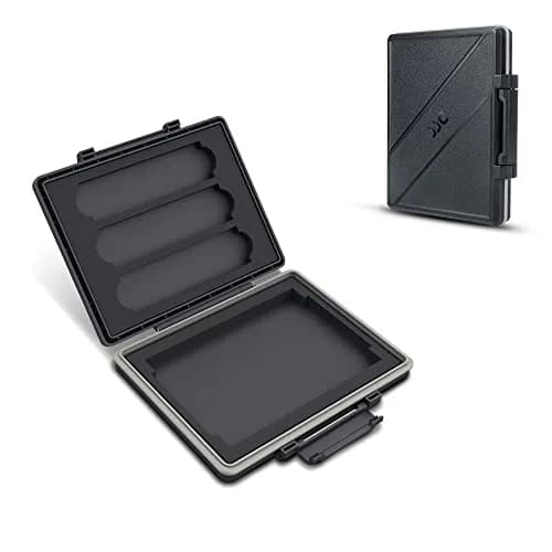 JJC M.2 NVMe SSD & 2.5 inch SSD Carrying Case | Water Resistant, Shockproof, 4-Slot Organizer thumbnail 1