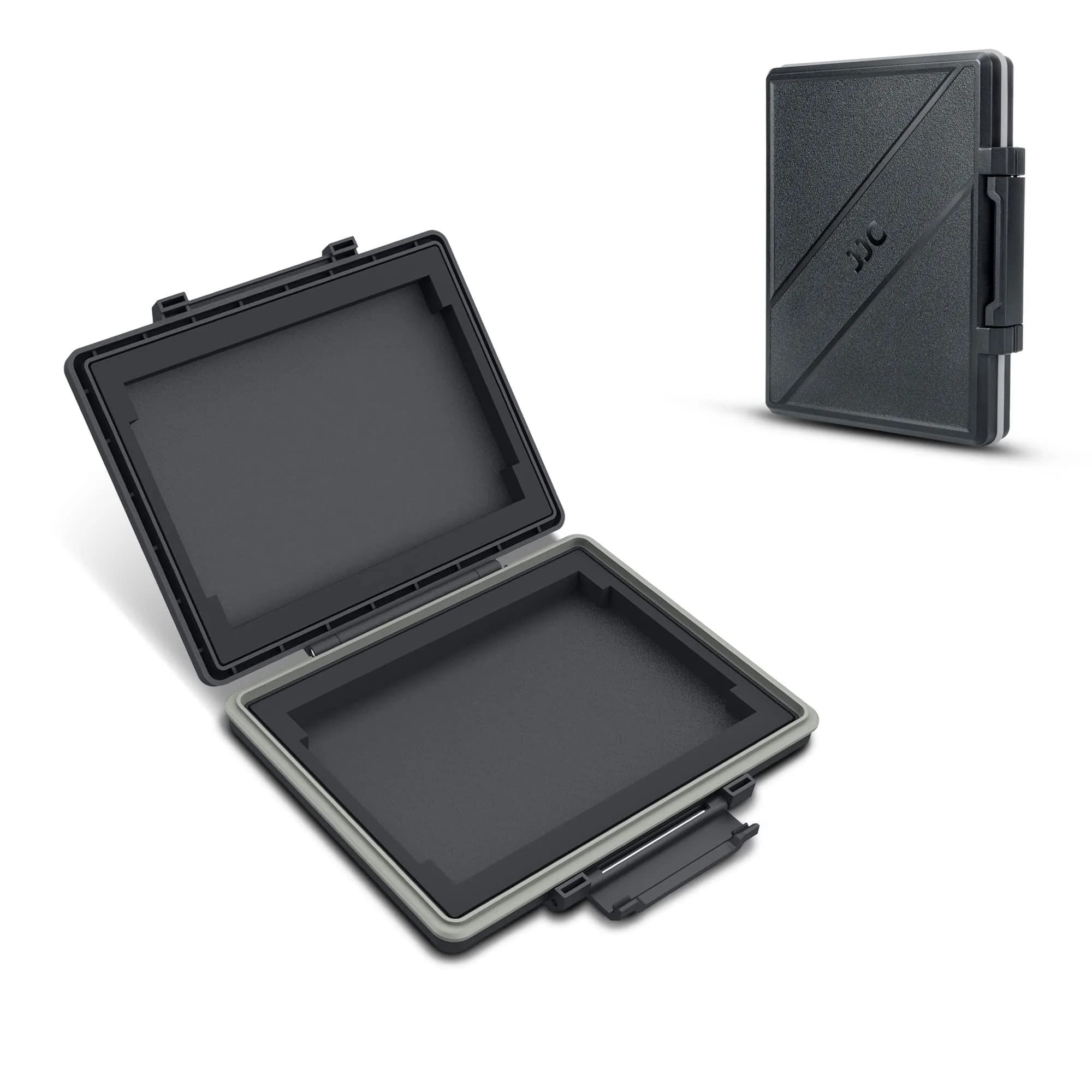 JJC 2-Slot 2.5 inch SSD Hard Drive Case | Water-Resistant & Shockproof Storage Box - main product image