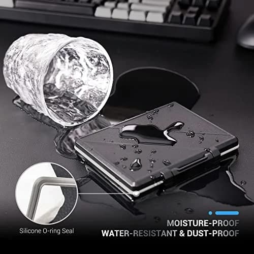 JJC 2-Slot 2.5 inch SSD Hard Drive Case | Water-Resistant & Shockproof Storage Box thumbnail 3