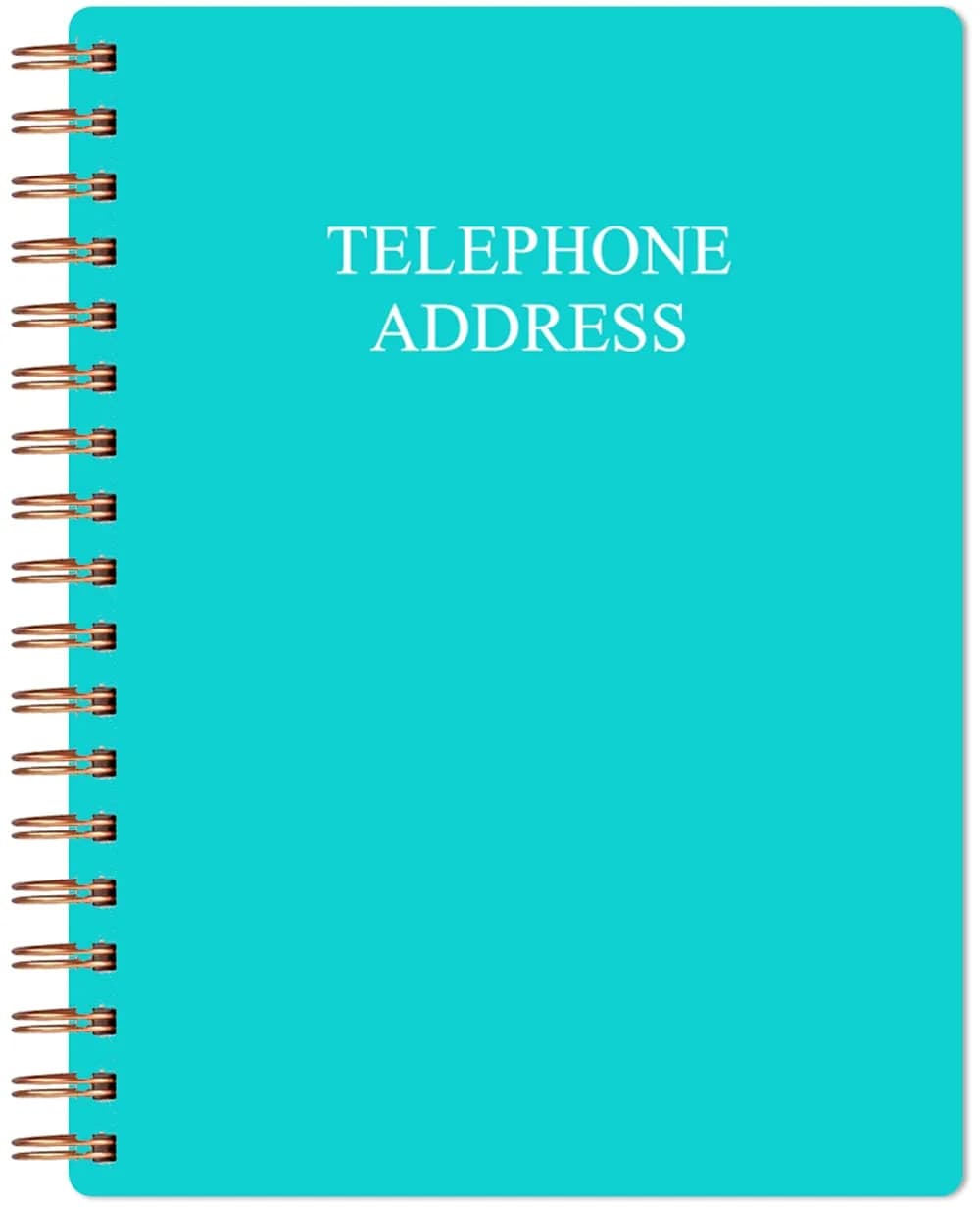 Nokingo Telephone Address & Birthday Book with A-Z Tabs, 5x7 Inch | 120 Pages, Hardcover Organizer