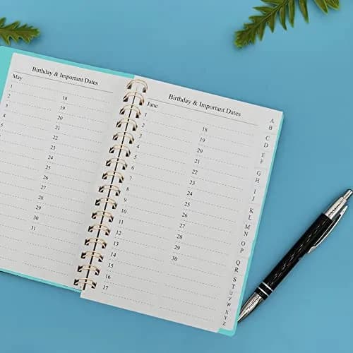 Nokingo Telephone Address & Birthday Book with A-Z Tabs, 5x7 Inch | 120 Pages, Hardcover Organizer thumbnail 3