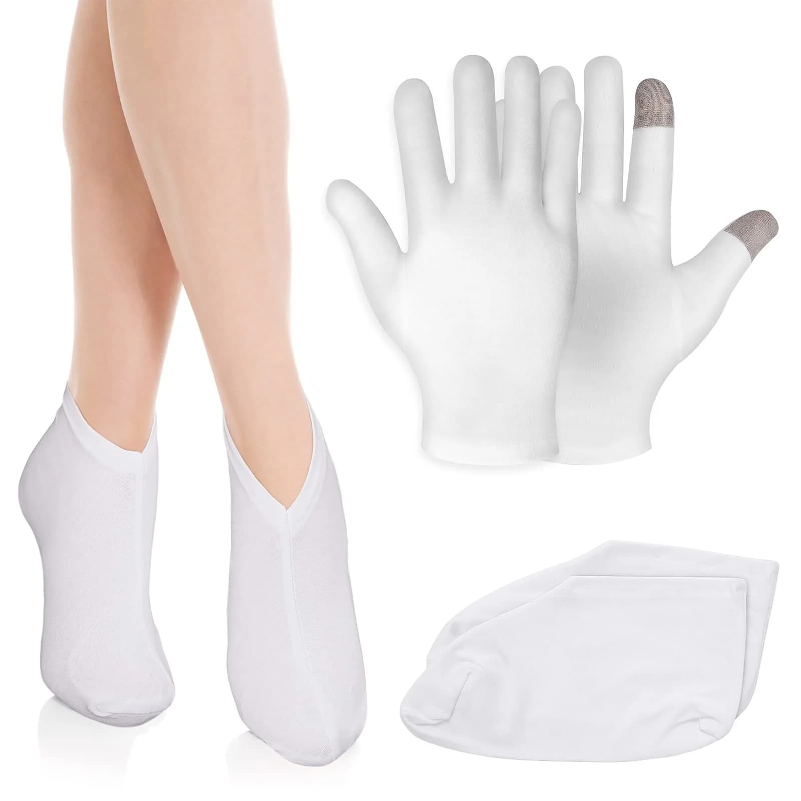 Sibba Moisturizing Gloves & Socks 2 Pairs | Overnight Hand & Foot Hydration for Dry Skin - main product image