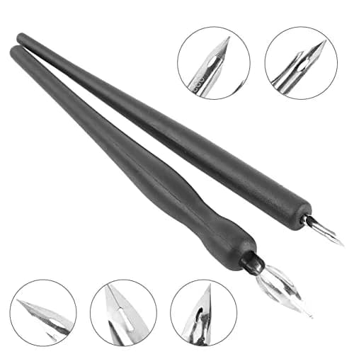 Estink Manga Dip Pen Set with 5 Nibs and 2 Pen Holders | Complete Drawing Kit for Artists thumbnail 6