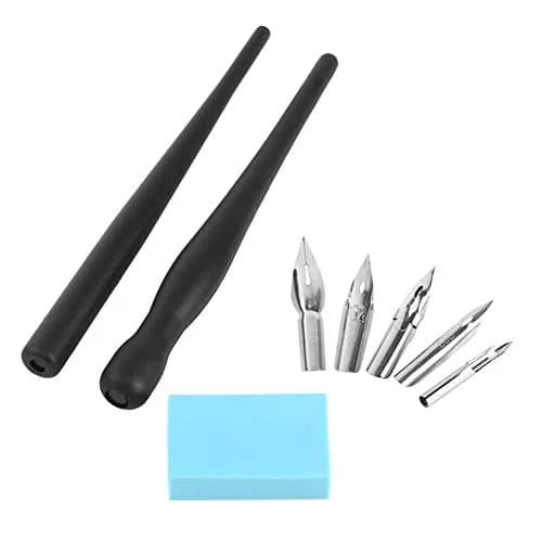 Estink Manga Dip Pen Set with 5 Nibs and 2 Pen Holders | Complete Drawing Kit for Artists thumbnail 8